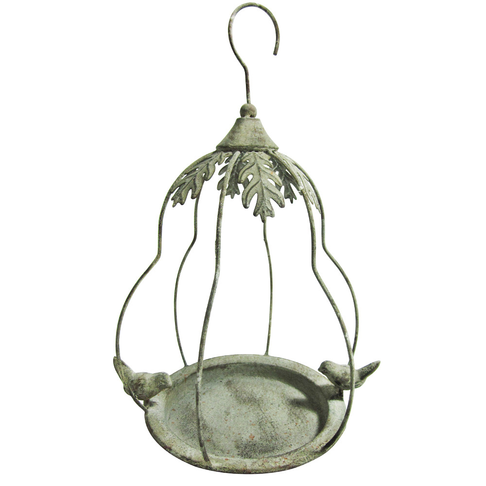 An image of Hanging Bird Feeder in Airy Pear Bird Cage Shape