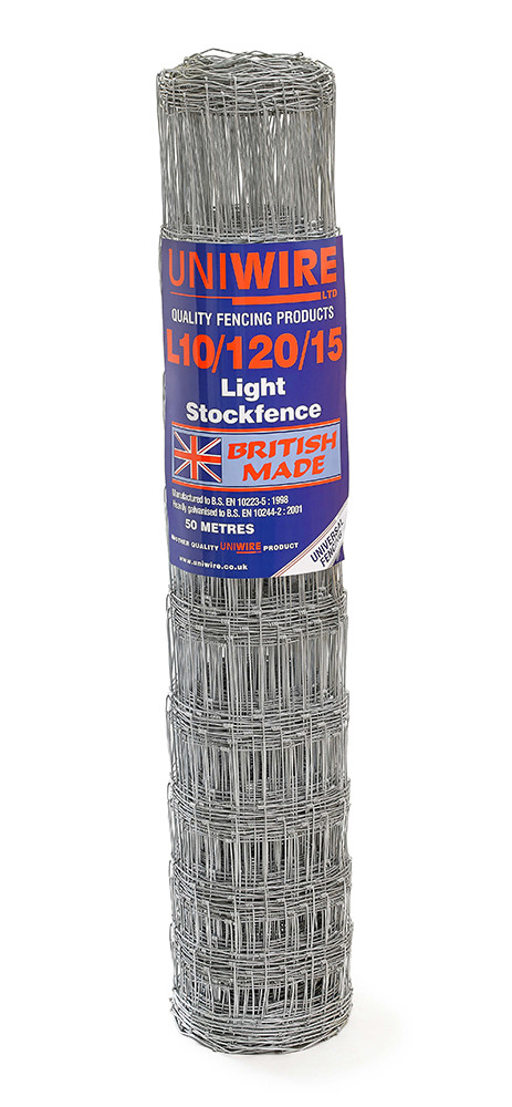 An image of L10/120/15 50M Light Grade Stock Fencing