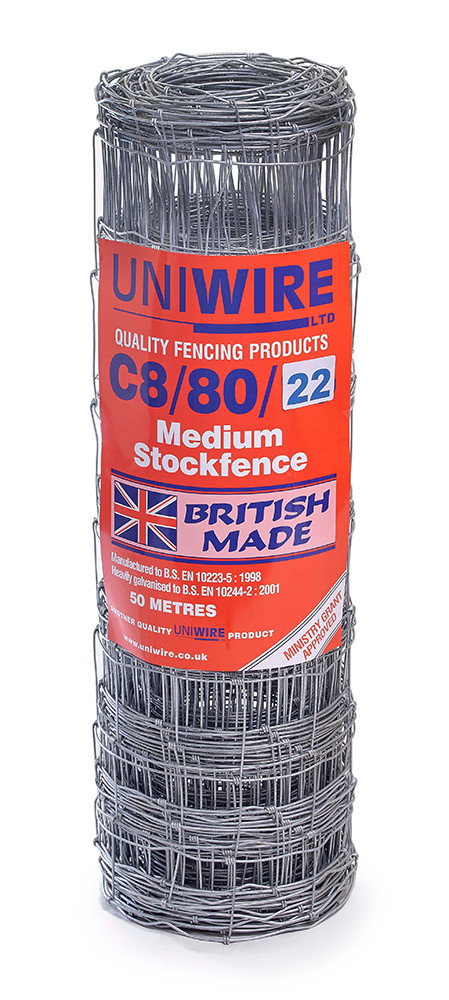 An image of C8/80/22 50M Medium Grade Stock Fencing