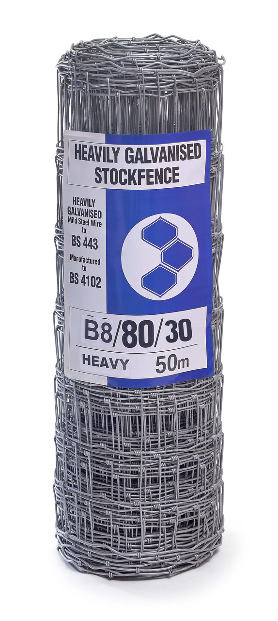 An image of B8/80/30 50M Heavy Grade Stock Fencing