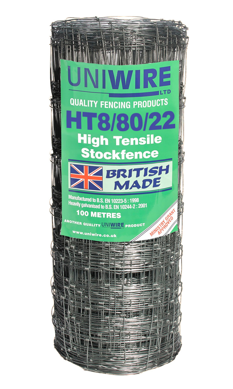 An image of HT8/80/22 100M High Tensile Stock Fencing