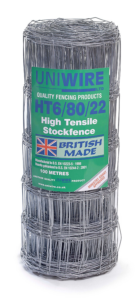 An image of HT6/80/22 100M Pheasant Friendly High Tensile Stock Fencing
