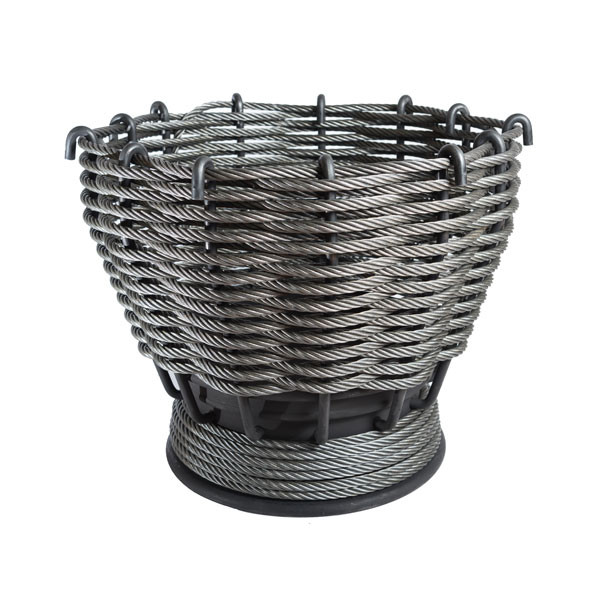 An image of Wirefires 'The Forge' Large Woven Firebasket