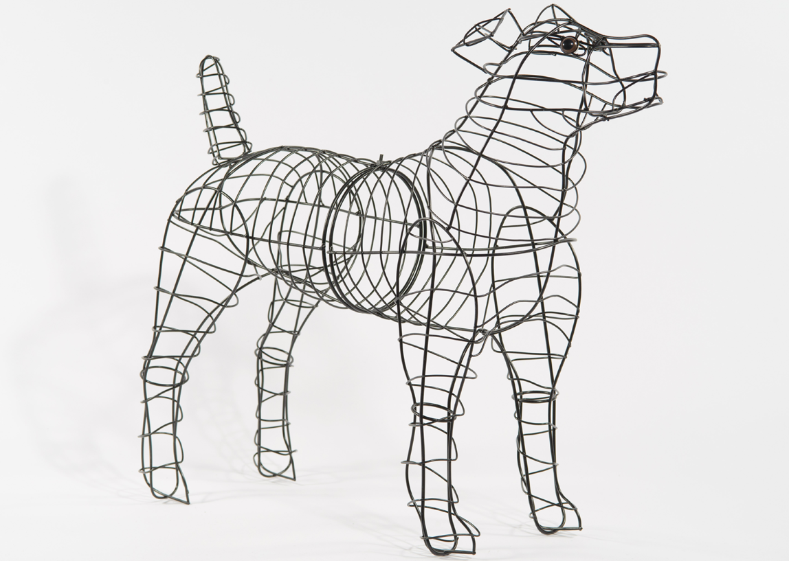 An image of Dog (Jack Russell) Topiary Frame