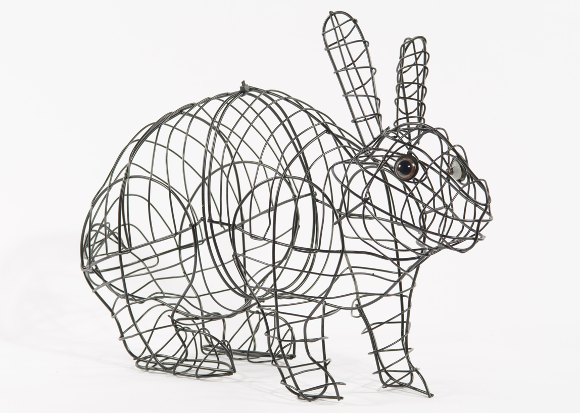 An image of Running Rabbit Small Topiary Frame