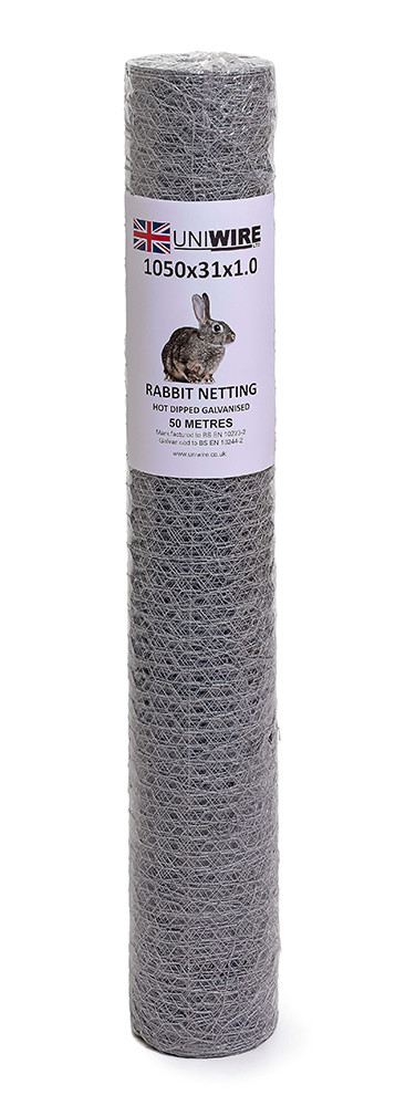 An image of Hot Dipped Galvanised Rabbit Netting