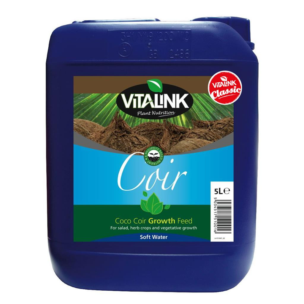An image of VitaLink Coir Classic Growth Soft Water 5L